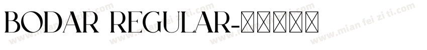 BODAR Regular字体转换